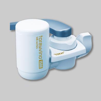 Product Summary & Specification Summary: Torayvino Water Purifier complete set with 2000L Filter Cartridge and adapter set. How it works? ► Just plug the Torayvino with your Faucet and get instant purified drinking water with natural minerals intact. Differentiating Features; ● Made in Japan and No-1 faucet mount water purifier in Japan. ● It employs Toray’s proprietary 4-stage filtration technology. ● High flow rate of 2 liters per minute. Filtration rating – 0.1 micron ● No electricity or gas needed ● Plug n play. Multi-adapters for quick and easy DIY installation. ● It filters off 99.99percent of all bacteria and other impurities. ● Save space as it mounts directly onto the kitchen tap. ● Keep natural minerals intact in water unlike Reverse Osmosis (RO) system. ● No single drop of water is wastage to purify water where as RO system wastage 40percent - 60percent of water. ● See-through window shows you when to replace the filter. ● BUET and JIS tested that conforms Bangladesh and WHO safe water drinking standard. Torayvino a market leader water purifier of Japan now in Bangladesh. Torayvino MK303-EG has four stage purification process, During the prescreen process, impurities such as rust, sands, sediment, and particles that are larger than 465 microns, are removed. Second screen removes particles bigger than 0.1 microns, after which the water will pass through the granular activated carbon which efficiently removes residual chlorine, harmful chemicals and bad odor. The last step in the process involves the optimal hollow fiber membrane structure which removes contaminants larger than 0.1 micron, such as bacteria and other microorganisms, rust, turbidity, and microscopic impurities. This is the same kind of technology that is utilized by dialysis machines and artificial kidneys, providing low elution and a high flow rate of water. And while the stringent filtration process removes impurities, essential minerals like calcium, magnesium and others are retained. Everything has been tested by BUET, JIS and icddr'b. It is very compact and doesn't need electricity or doesn't waste any water. Torayvino MK303-EG set comes with the machine, One Cartridge, Adapters to mount on the tap and a one year parts warranty.